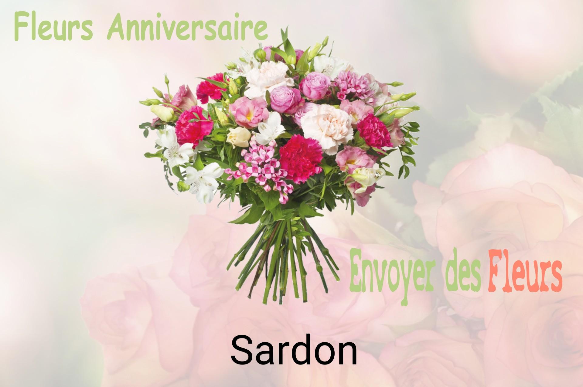 Bouquet de fleurs d’anniversaire livré à Sardon